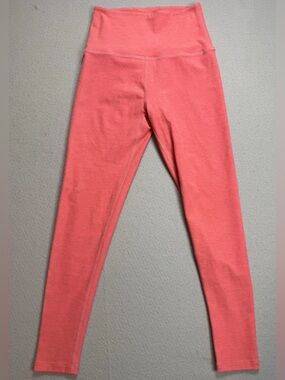 Beyond Yoga Womens Spacedye Caught In The Midi High Rise Legging Coral Heather-S